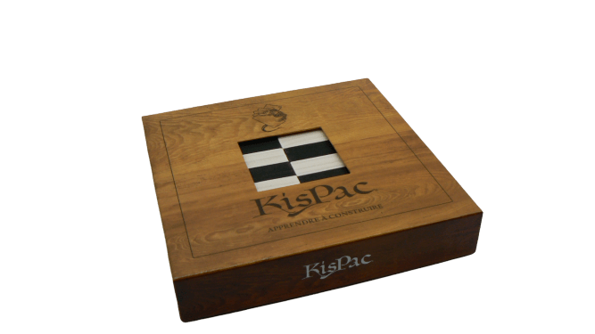 boite de planchettes en bois du jeu kispac