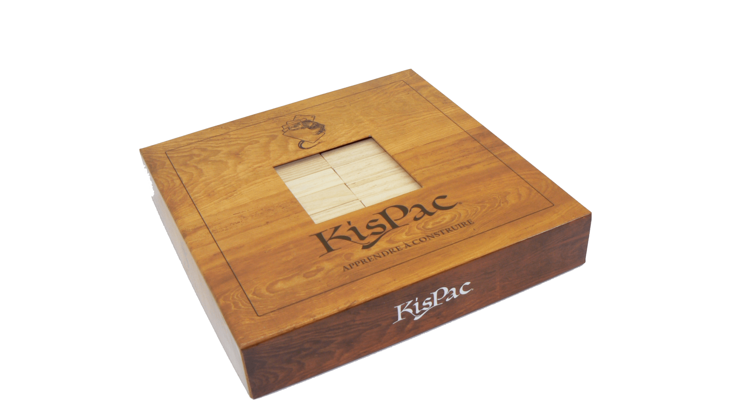 kispac boite naturel kispac planchettes de jeu en bois 200